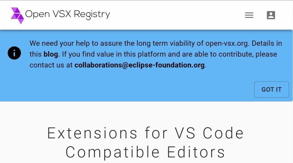 Open VSX alternative to VS Code Marketplace saved from closure by new ...