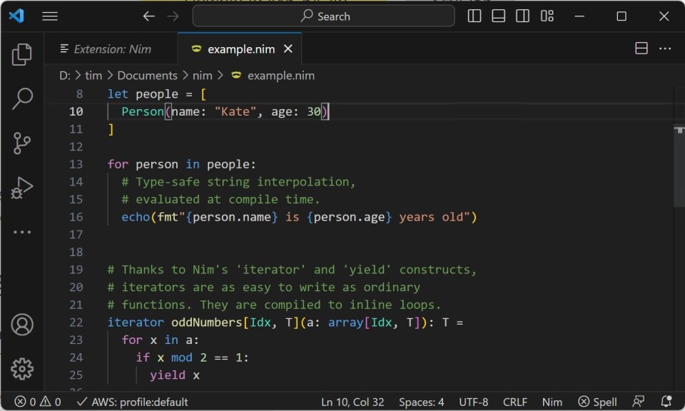 Nim Code Nim programming language version 2.0 released, compiles to native code ...