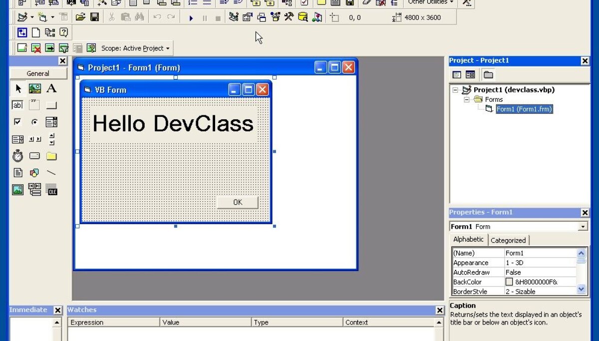Visual Basic 6 recreated as a cross-platform IDE in modern .NET – just ...