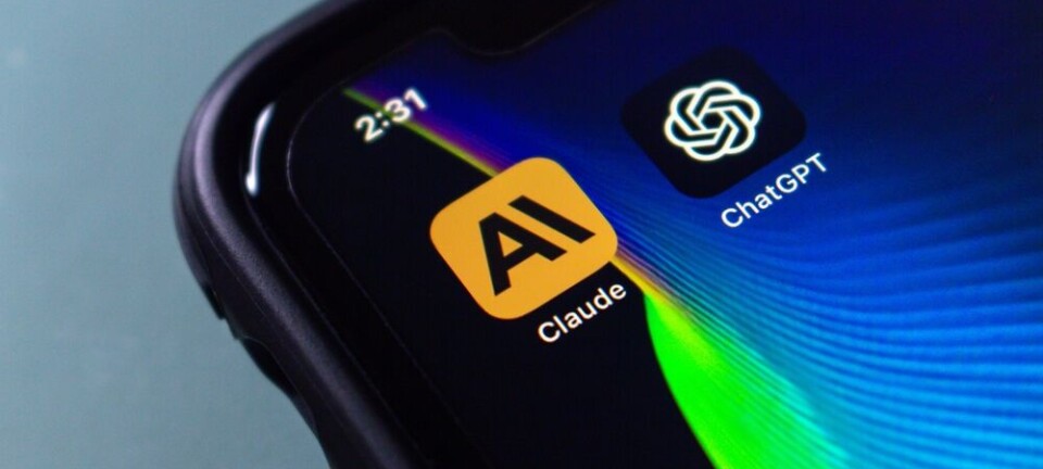 Phone screen with Claude AI and ChatGPT app icons next to each other